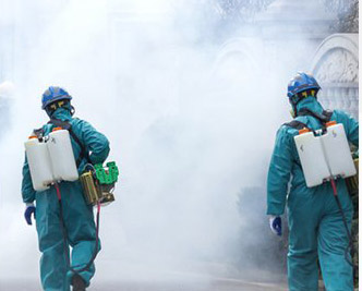 Disinfection of public places